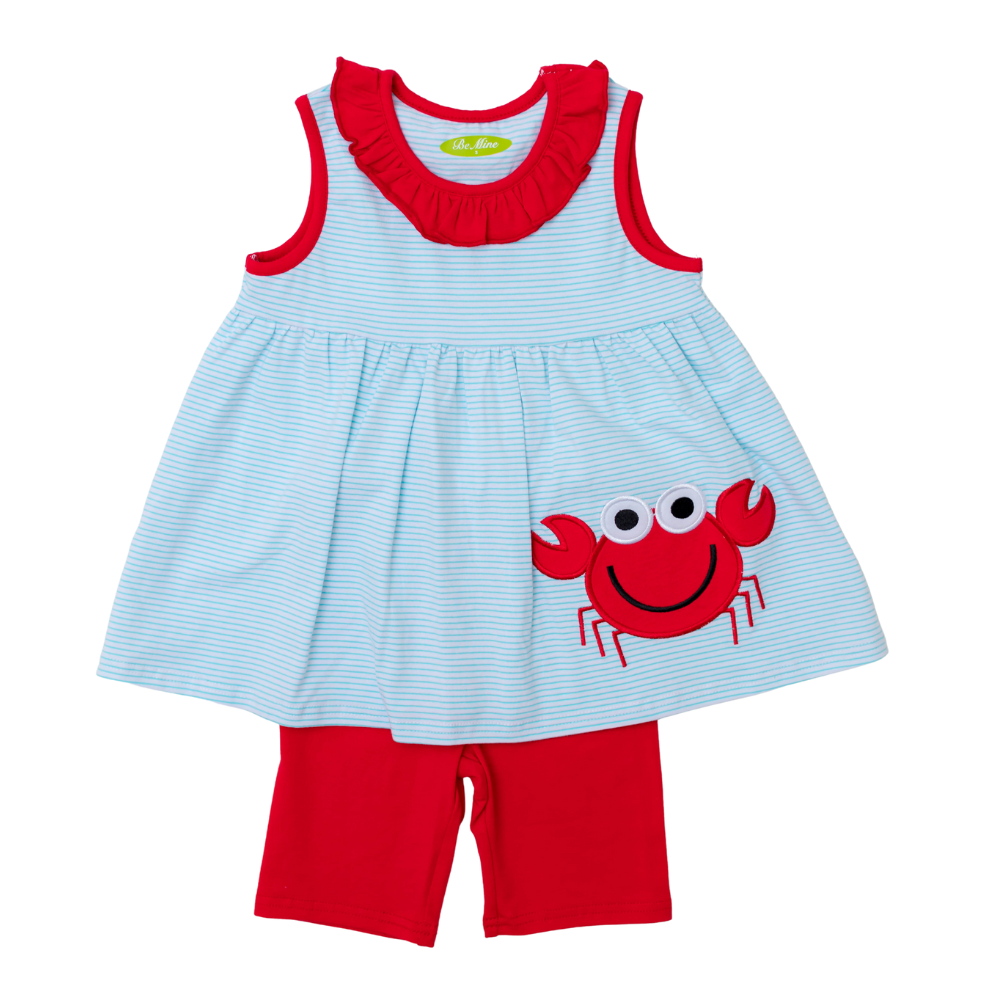 Applique Crab Girl